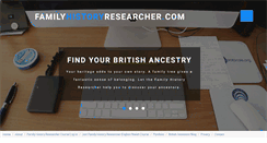 Desktop Screenshot of familyhistoryresearcher.com